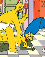 Homer filled Marges pussy with warm cum