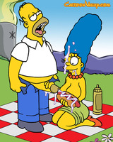 Marge gets facilas from Homer