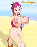 Princess Tecna showing her boobs