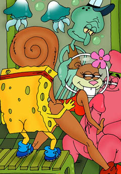 Sponge Bob fucks sex Sandy