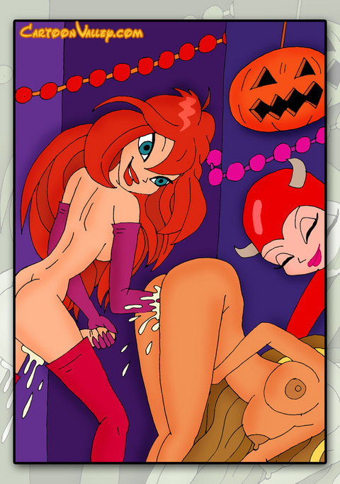 Halloween Cartoons Sex - The girls of Winx enjoy a lusty Halloween orgy